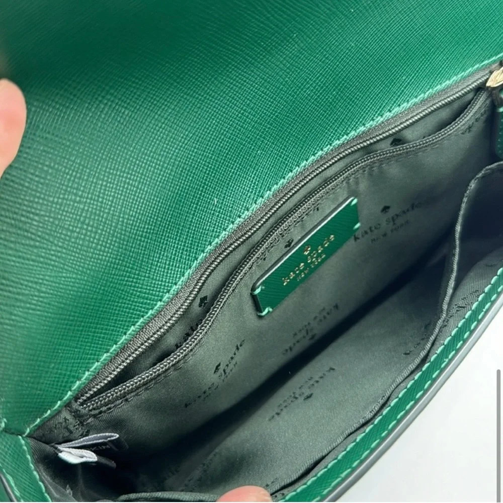 Kate Spade Green Leather Crossbody Bag